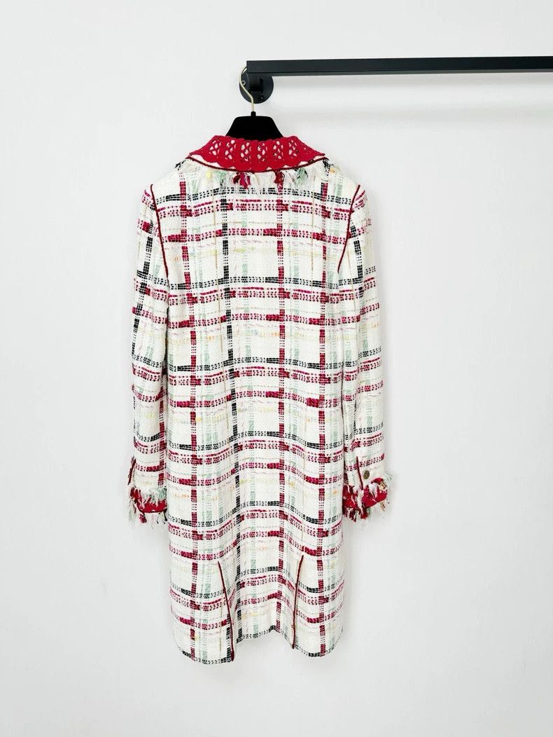 Chanel Chanel Woven Coat with Red Accents Size M / US 6-8 / IT 42-44 - 7 Thumbnail