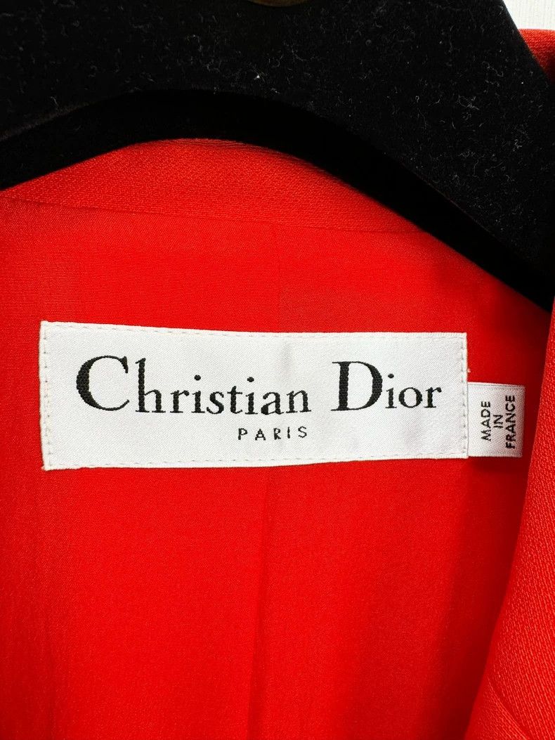 Dior Dior Wool Silk Coat with Lapels Size S / US 4 / IT 40 - 2 Thumbnail
