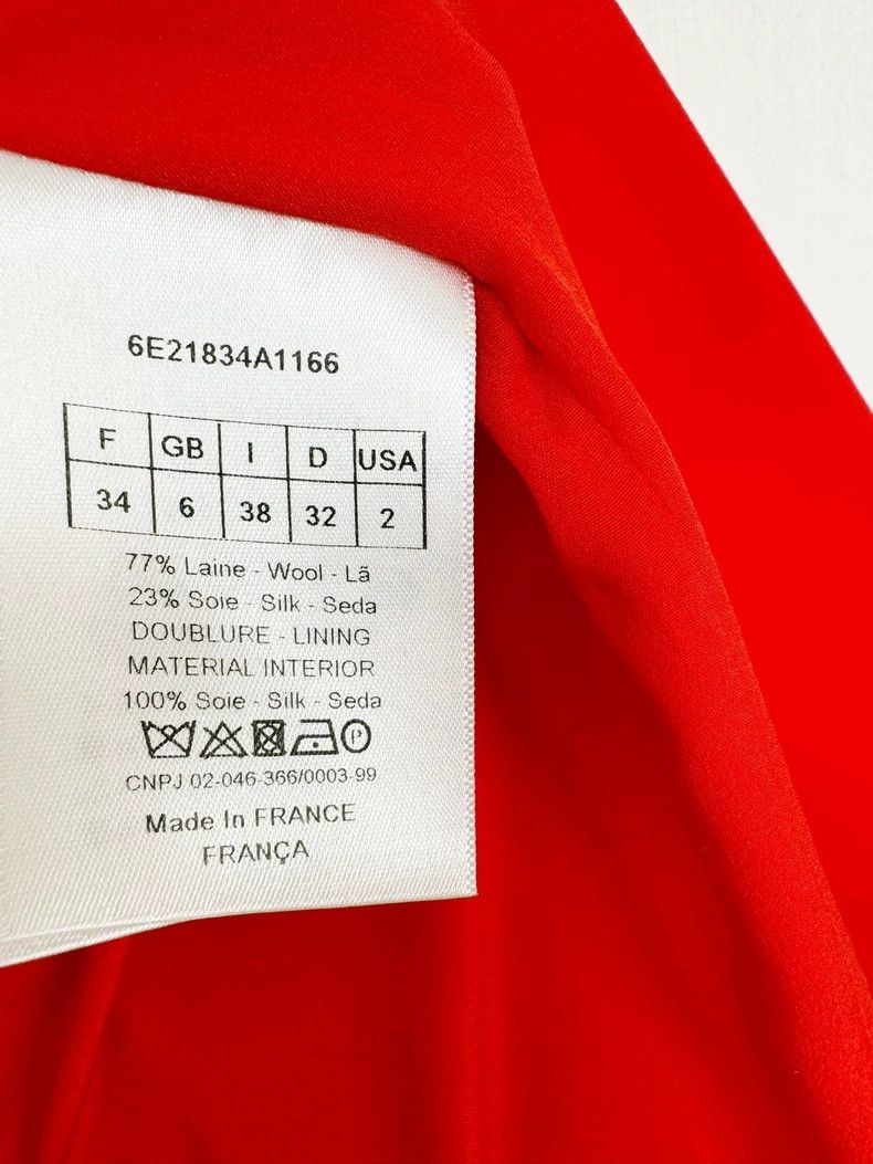 Dior Dior Wool Silk Coat with Lapels Size S / US 4 / IT 40 - 3 Thumbnail