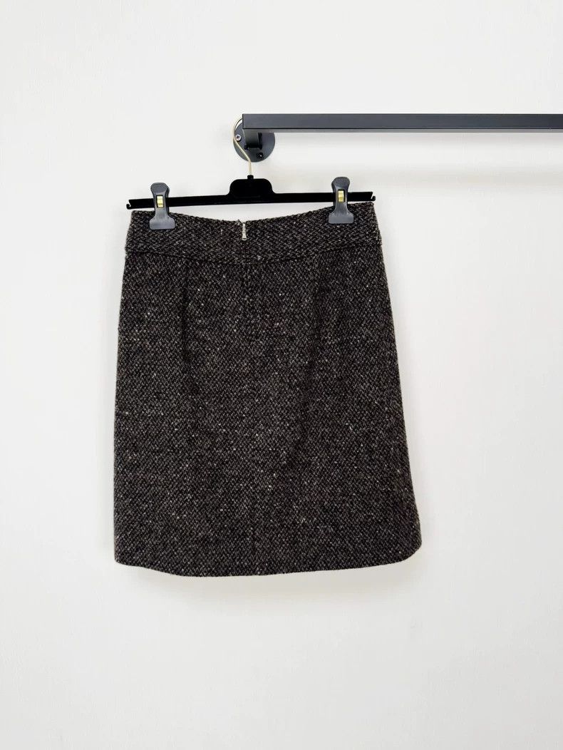 Dolce & Gabbana DG Wool Skirt with Gold Buttons Size 40" / US 18 - 6 Thumbnail