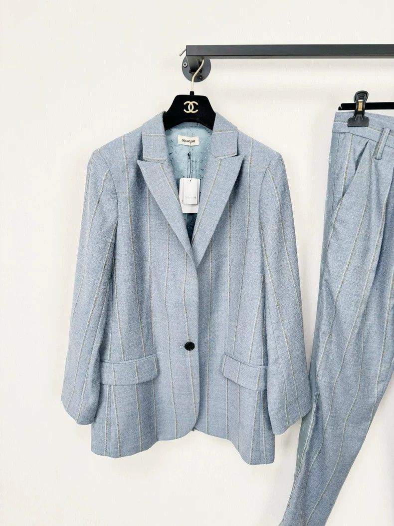 Celine Zadig & Voltaire Stripe Suit Set Size M / US 6-8 / IT 42-44 - 2 Thumbnail