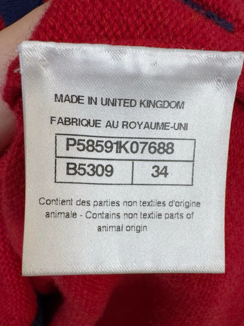 Chanel Chanel Red Cardigan with Blue Edging Size S / US 4 / IT 40 - 4 Thumbnail