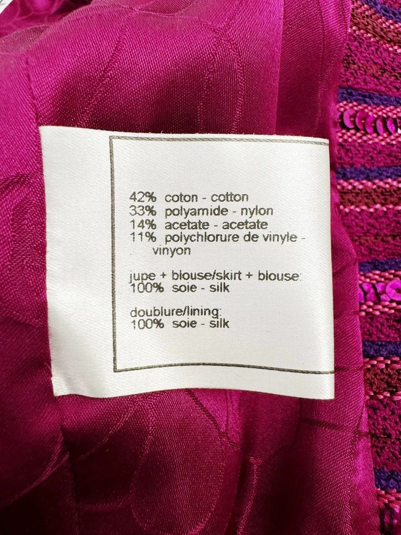 Chanel Chanel Sequined Knit Jacket in Pink Size XS / US 0-2 / IT 36-38 - 4 Thumbnail