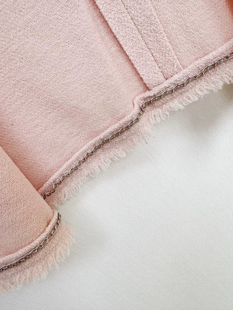 Chanel Chanel Pink Short Sleeve Jacket Size S / US 4 / IT 40 - 5 Thumbnail
