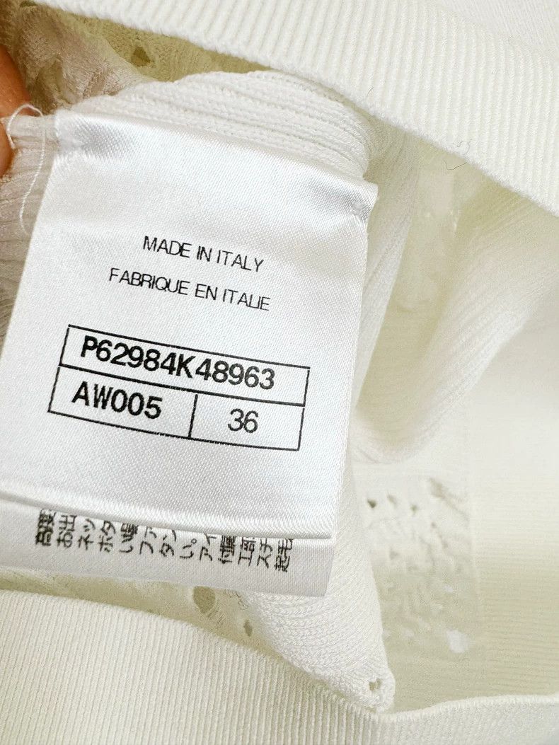 Chanel Chanel White Hollow Knit Sweater Top Size S / US 4 / IT 40 - 4 Thumbnail