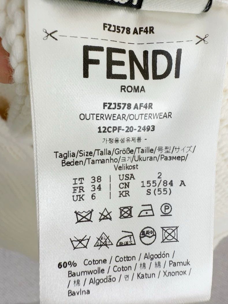 Fendi Fendi White Jacket Size 38 Brand New Size S / US 4 / IT 40 - 4 Thumbnail