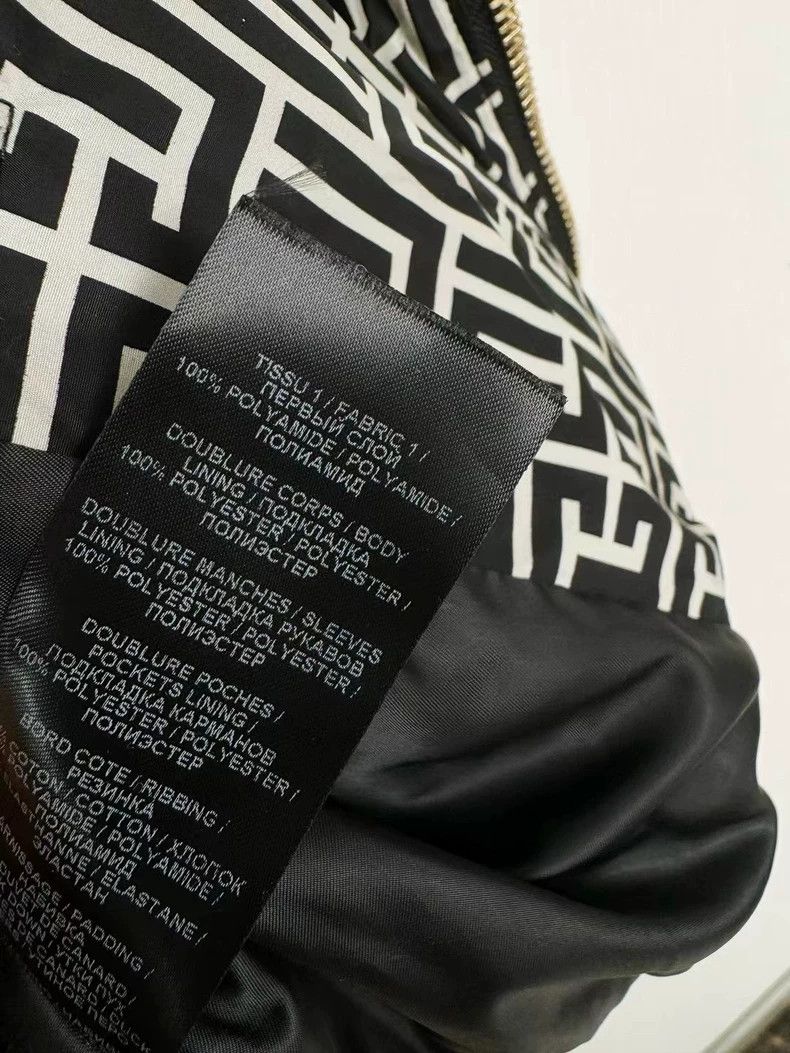 Balmain Balmain Quilted Puffer Jacket in Black and White Size XS / US 0-2 / IT 36-38 - 6 Thumbnail