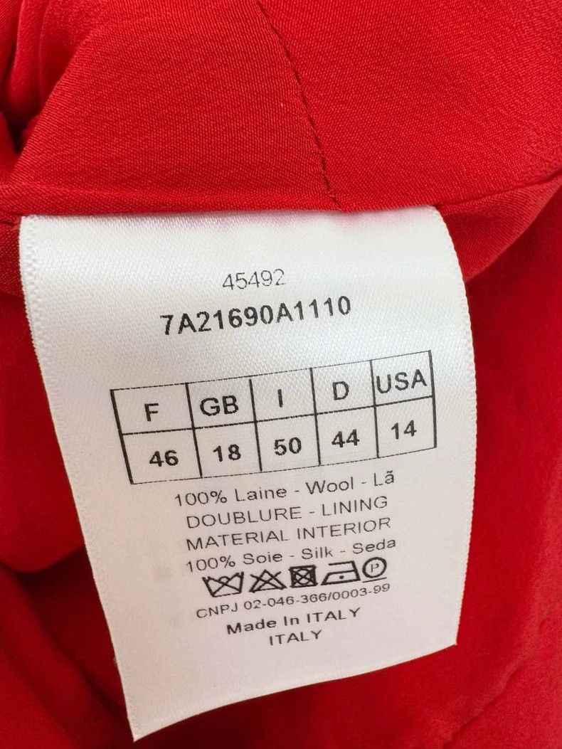 Dior Dior Wool Silk Dress Size 46 Red Size L / US 10 / IT 46 - 3 Thumbnail