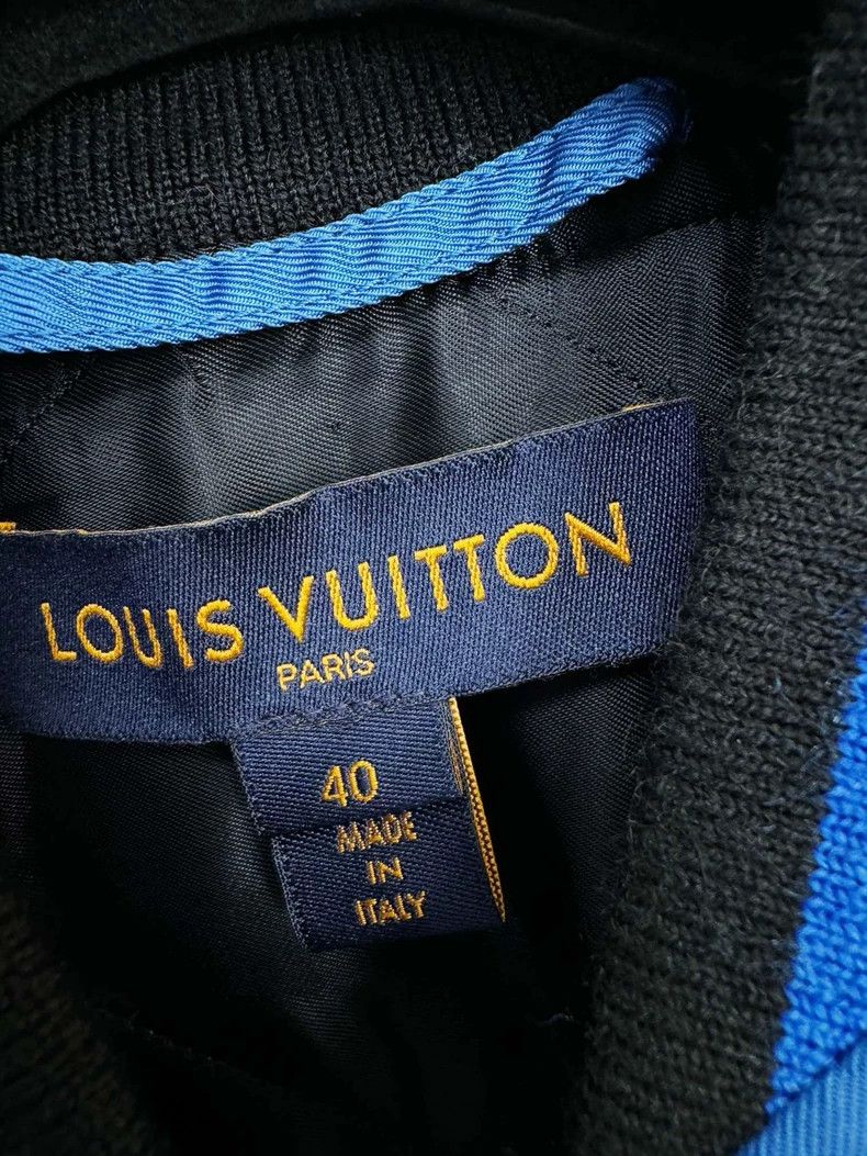 Louis Vuitton Louis Vuitton Blue Bomber Jacket with Embellishments Size M / US 6-8 / IT 42-44 - 2 Thumbnail
