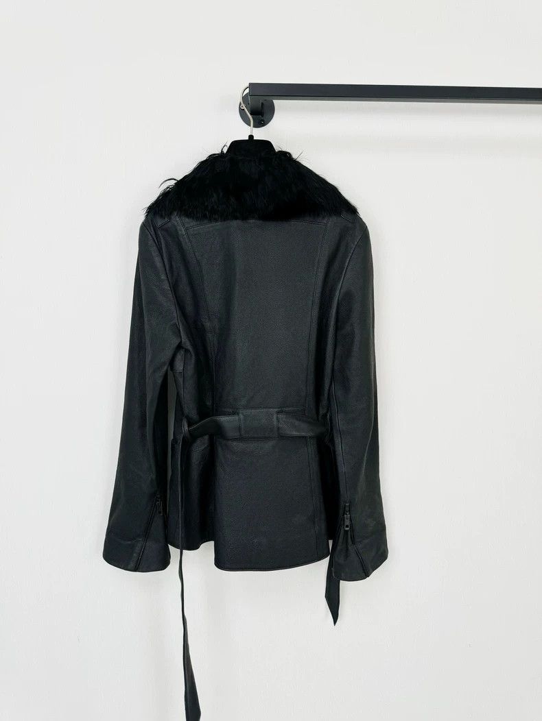 Balenciaga Balenciaga Leather Jacket with Fur Trim Size M / US 6-8 / IT 42-44 - 5 Thumbnail