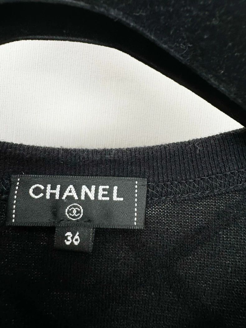 Chanel Chanel Diamond Pattern Short Sleeve Top Size S / US 4 / IT 40 - 2 Thumbnail