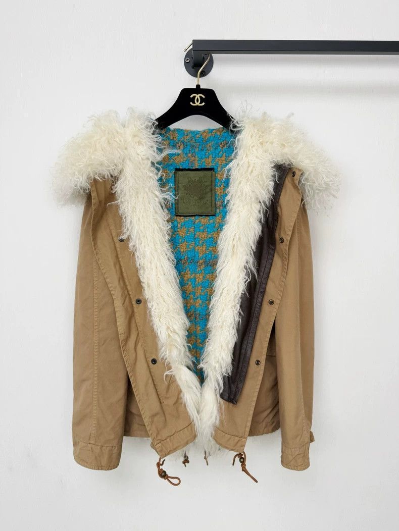 Moncler Mr&Mrs Fur Coat with Hooded Collar Size XS / US 0-2 / IT 36-38 - 3 Thumbnail