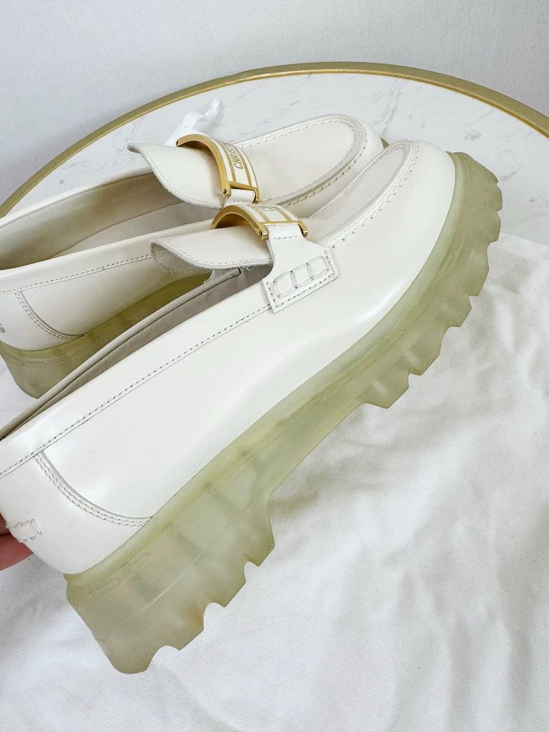 Dior Dior White Thick-Soled Loafers Size 36 Size US 6 / IT 36 - 2 Thumbnail