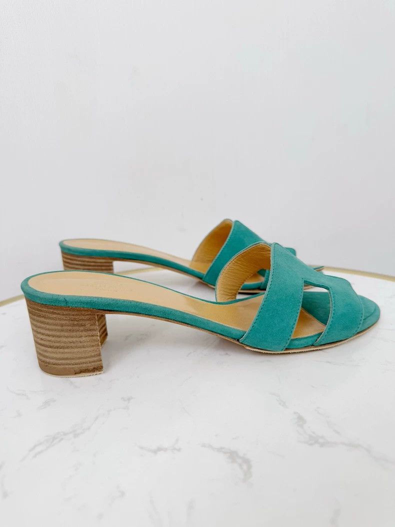 Hermes Hermes Chunky Heel Sandals Size 39 Size US 8 / IT 38 - 3 Thumbnail