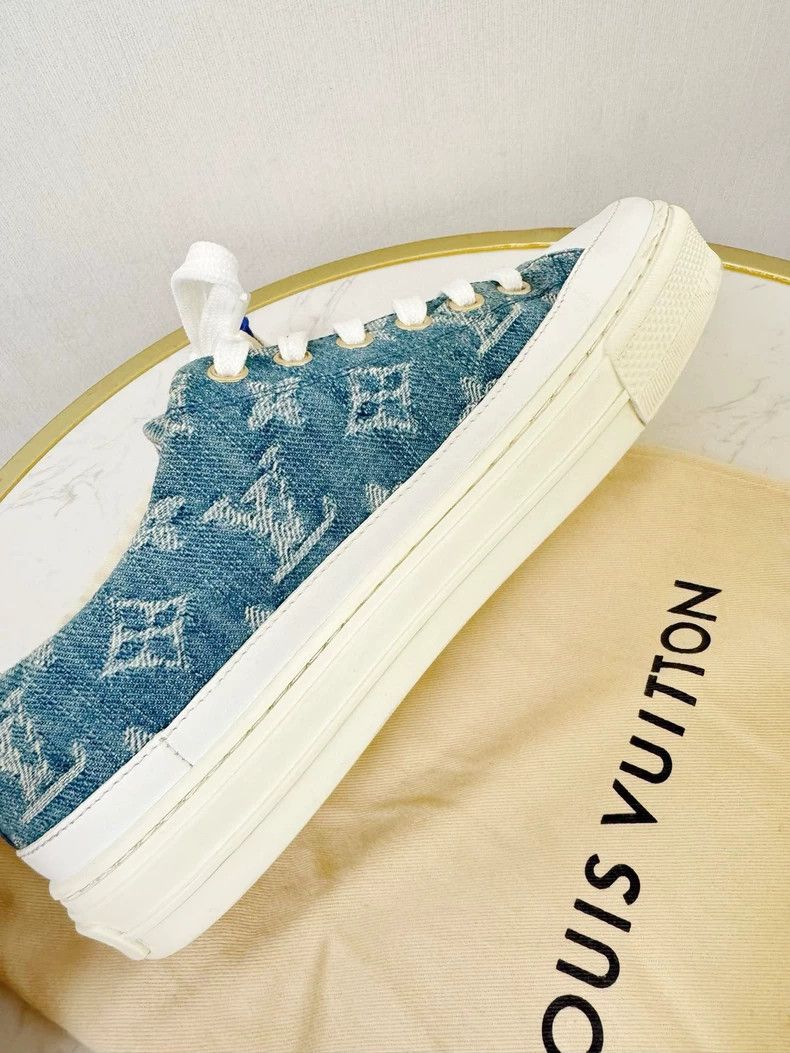 Louis Vuitton Louis Vuitton Denim Canvas Sneakers Size 36 Size US 6 / IT 36 - 3 Thumbnail