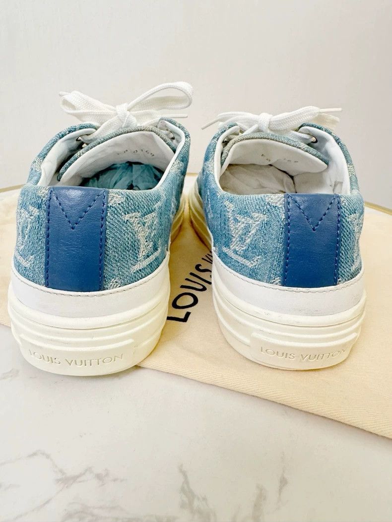 Louis Vuitton Louis Vuitton Denim Canvas Sneakers Size 36 Size US 6 / IT 36 - 4 Thumbnail