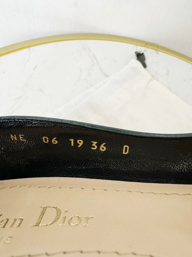 Dior Dior Heart Embellished Black Flats Shoes Size US 6 / IT 36 - 4 Thumbnail