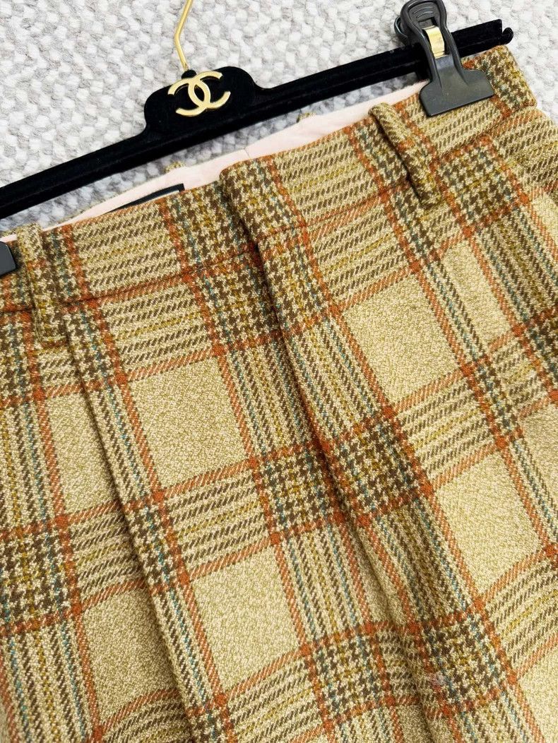 Gucci Gucci Classic Plaid Wool Trousers Size 38 Size 38" / US 16 / IT 52 - 2 Thumbnail