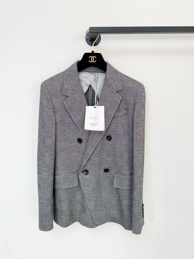 Emporio Armani MaxMara New Suit Jacket Skirt Set Size XS / US 0-2 / IT 36-38 - 2 Thumbnail