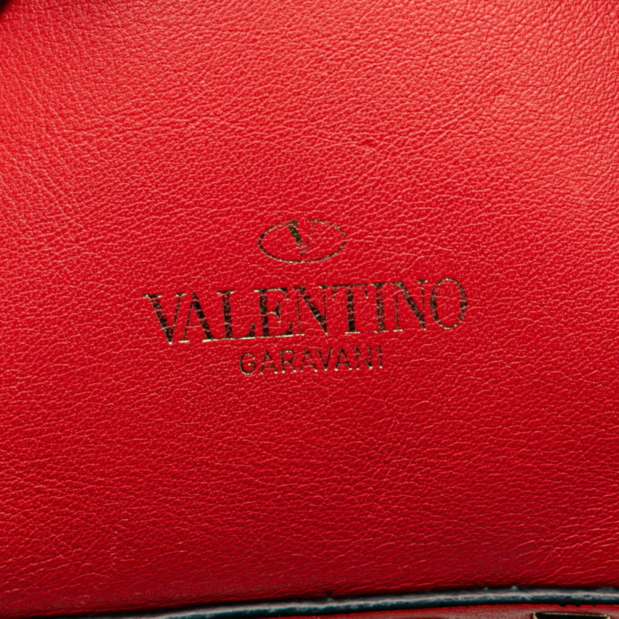 Valentino Valentino Rockstud Backpack Red Leather Women's Size ONE SIZE - 11 Thumbnail
