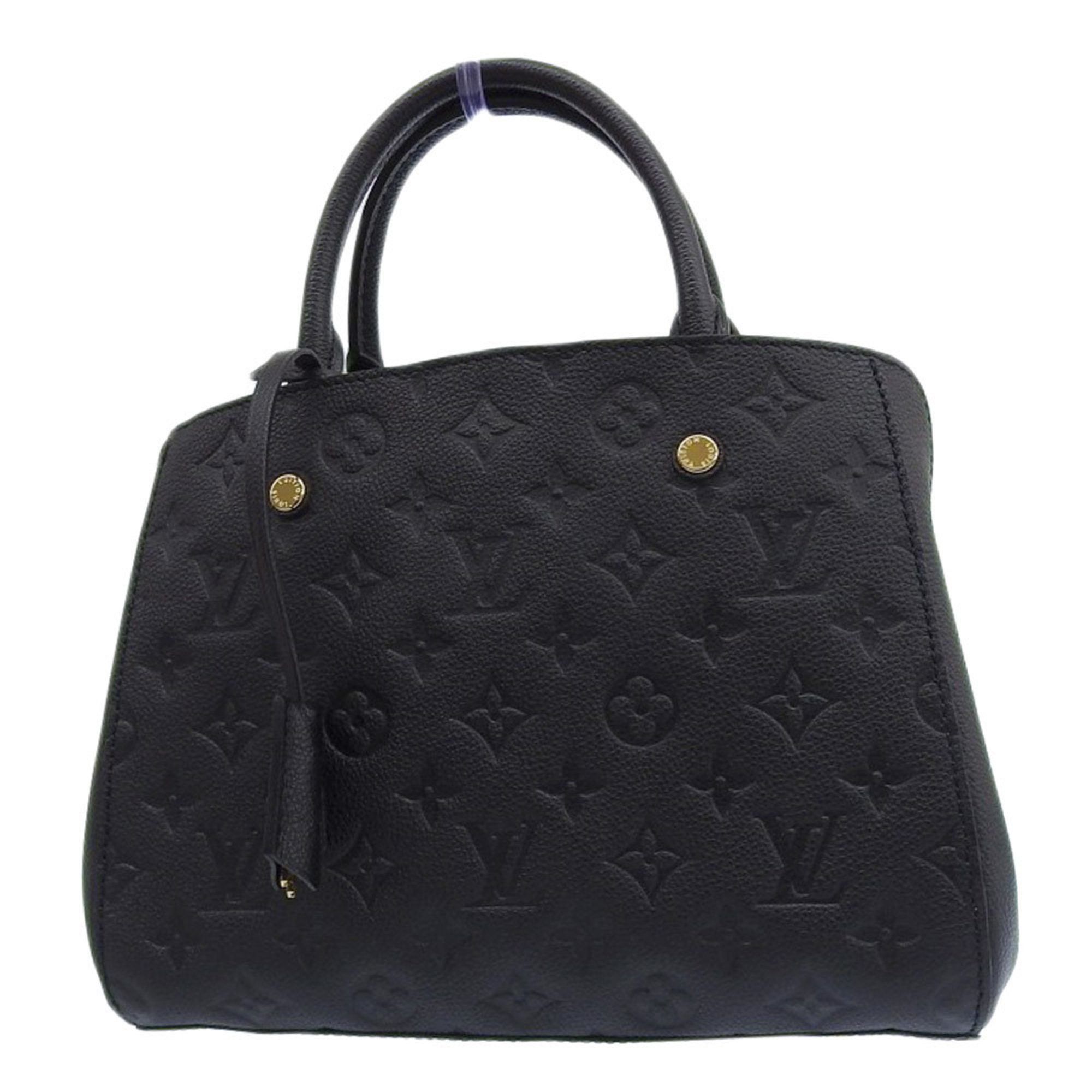 Louis Vuitton Like new Louis Vuitton Monogram Empreinte Montaigne BB M41053 Bag Noir Size ONE SIZE - 2 Thumbnail