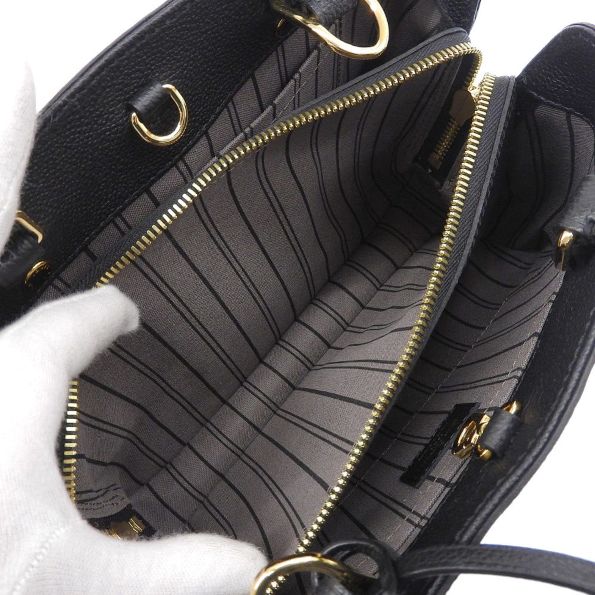 Louis Vuitton Like new Louis Vuitton Monogram Empreinte Montaigne BB M41053 Bag Noir Size ONE SIZE - 4 Thumbnail