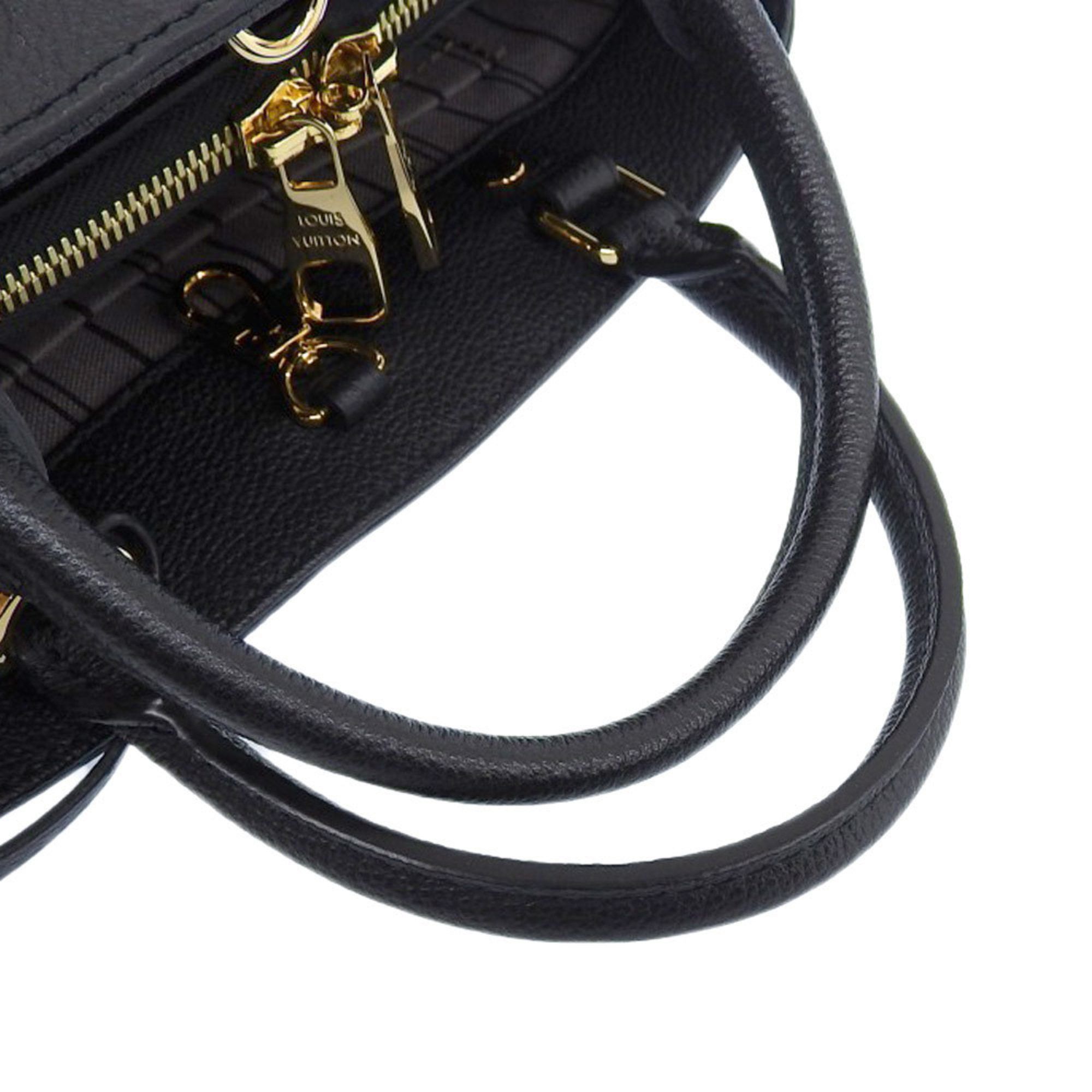 Louis Vuitton Like new Louis Vuitton Monogram Empreinte Montaigne BB M41053 Bag Noir Size ONE SIZE - 6 Thumbnail