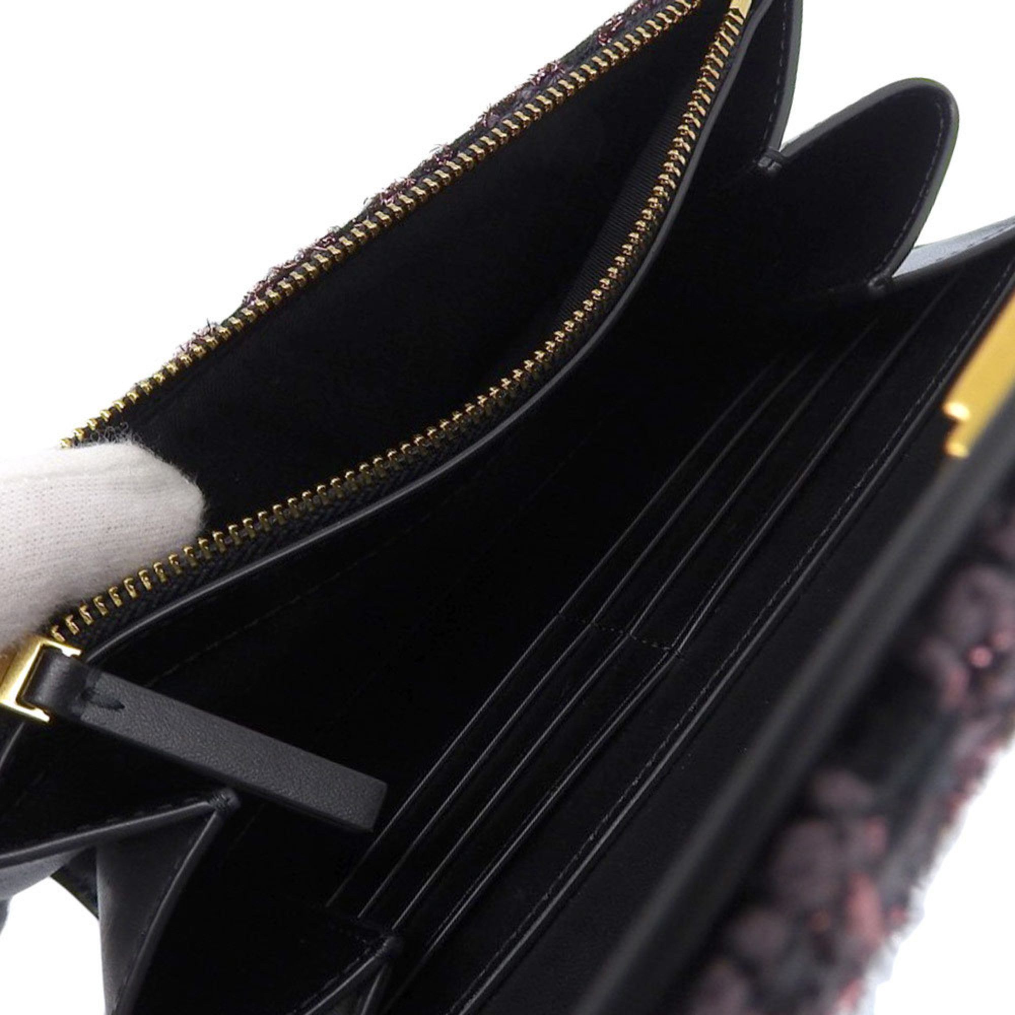 Tory Burch TORY BURCH Chain Wallet Bag Shoulder Tweed Multicolor Size ONE SIZE - 3 Thumbnail