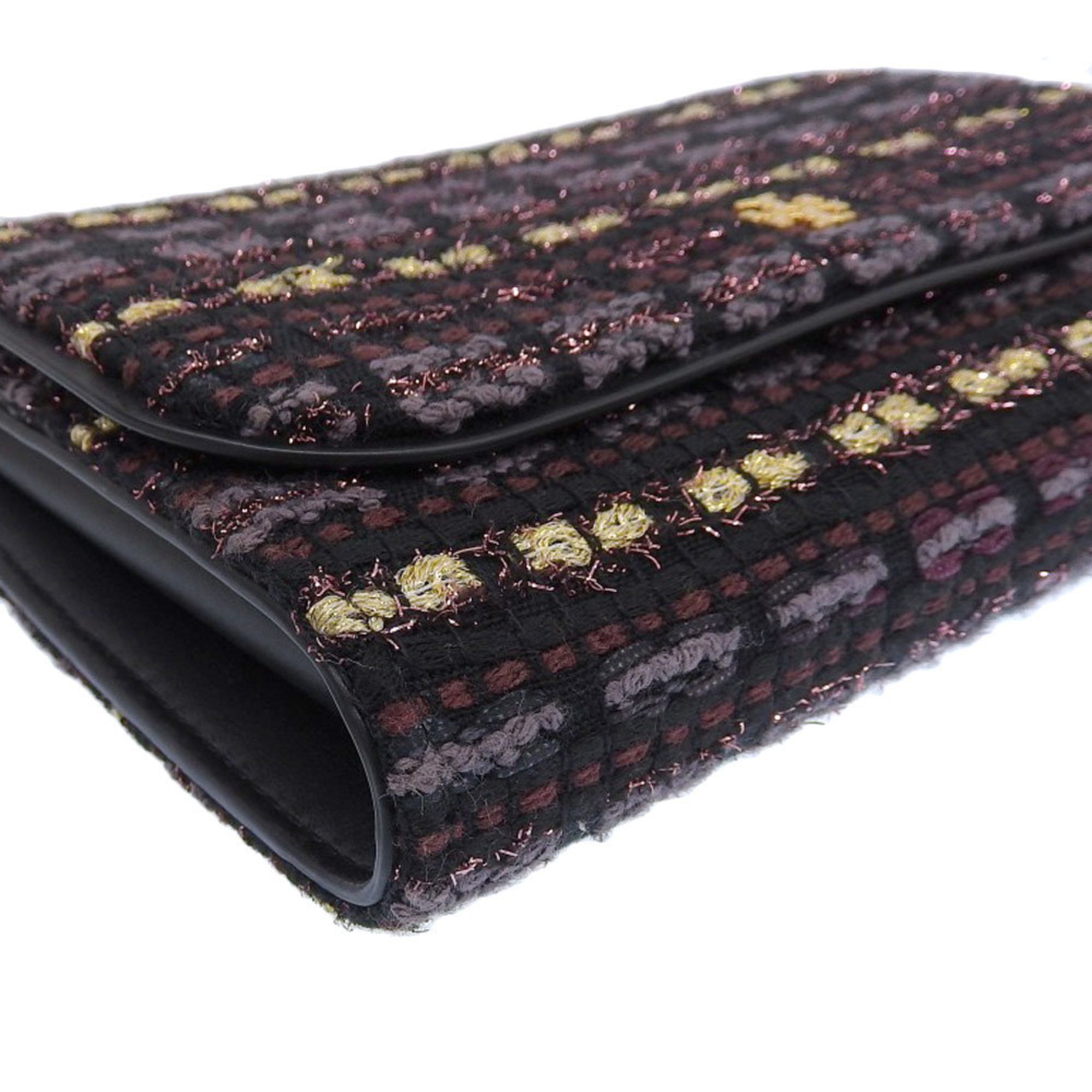 Tory Burch TORY BURCH Chain Wallet Bag Shoulder Tweed Multicolor Size ONE SIZE - 4 Thumbnail