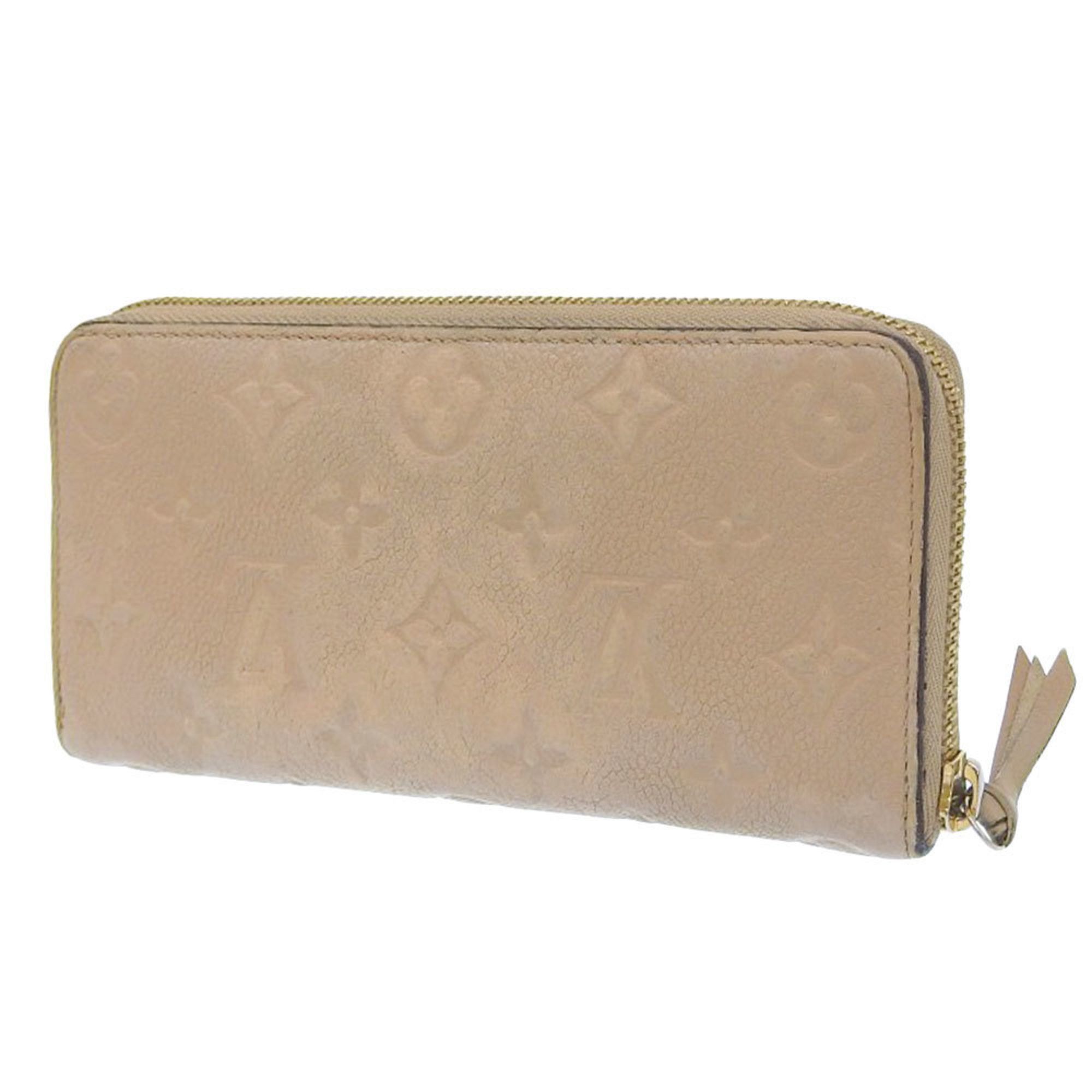 Louis Vuitton Louis Vuitton Monogram Empreinte Portefeuille Clemence M60173 Round Long Wallet Dune Size ONE SIZE - 2 Thumbnail