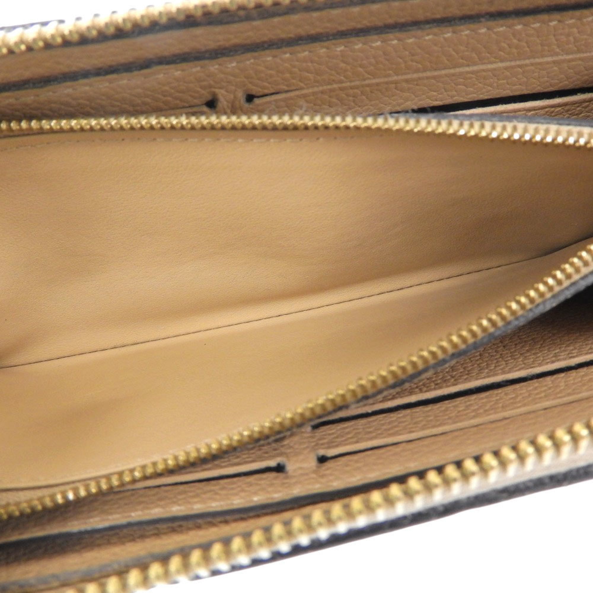Louis Vuitton Louis Vuitton Monogram Empreinte Portefeuille Clemence M60173 Round Long Wallet Dune Size ONE SIZE - 8 Thumbnail