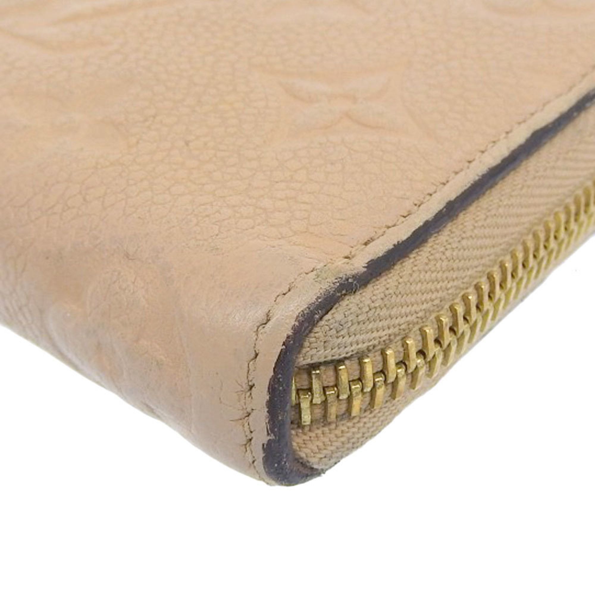 Louis Vuitton Louis Vuitton Monogram Empreinte Portefeuille Clemence M60173 Round Long Wallet Dune Size ONE SIZE - 4 Thumbnail