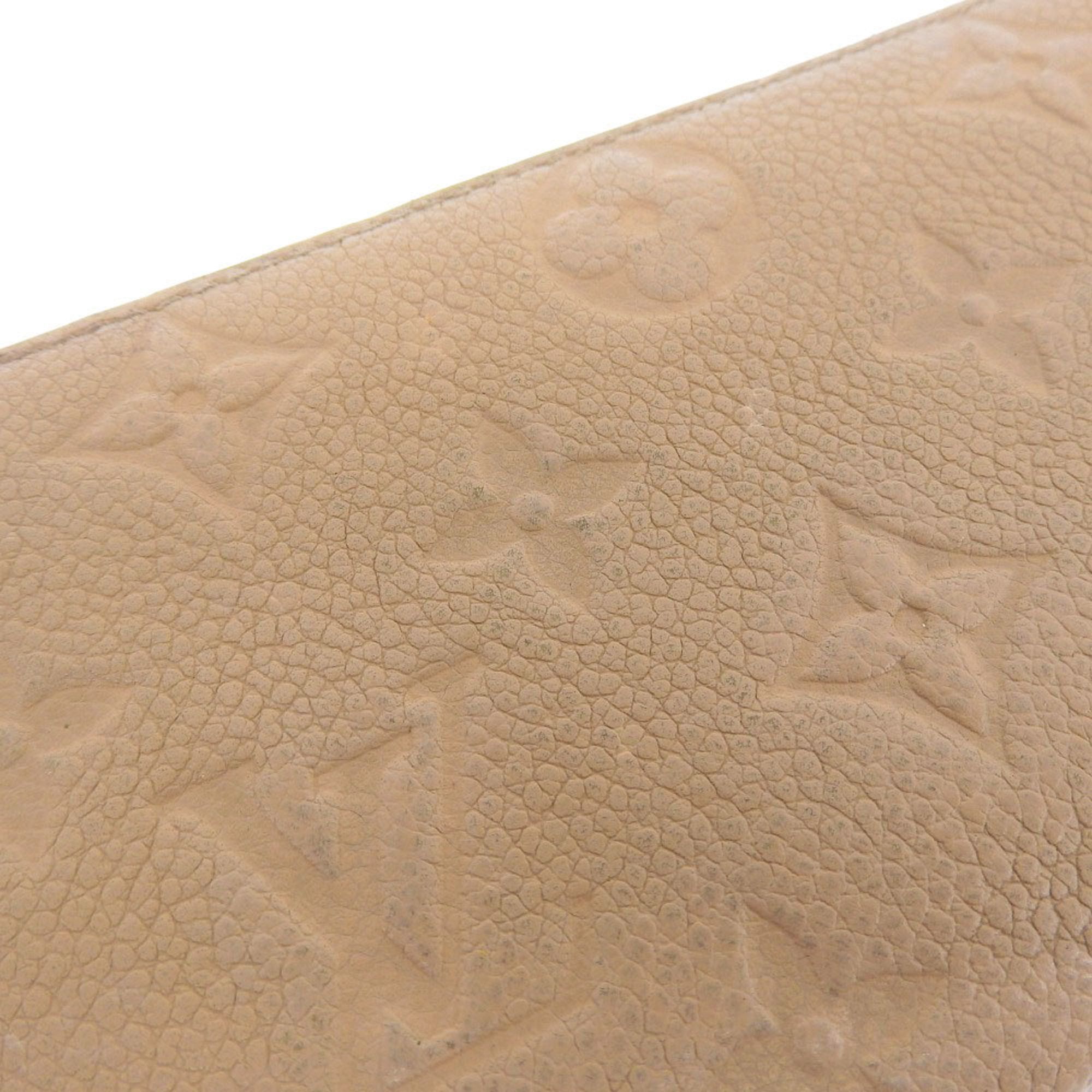 Louis Vuitton Louis Vuitton Monogram Empreinte Portefeuille Clemence M60173 Round Long Wallet Dune Size ONE SIZE - 7 Thumbnail