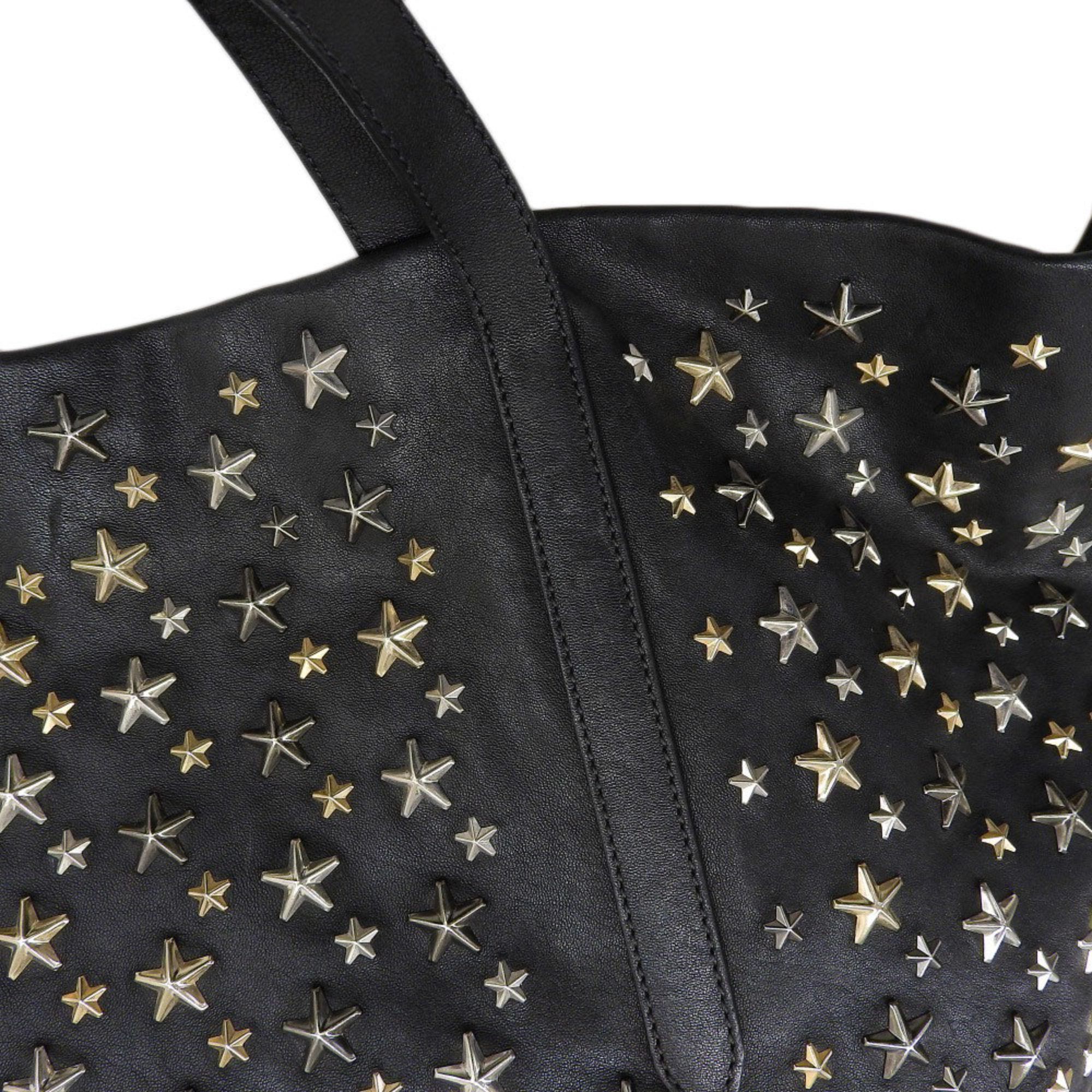 Jimmy Choo JIMMY CHOO Pimlico Star Stud Tote Bag Leather Black Size ONE SIZE - 5 Thumbnail