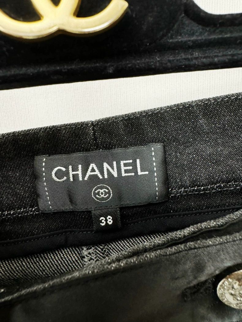 Chanel Chanel Denim Pants with Ribbon Detail Size 38" / US 16 / IT 52 - 4 Thumbnail
