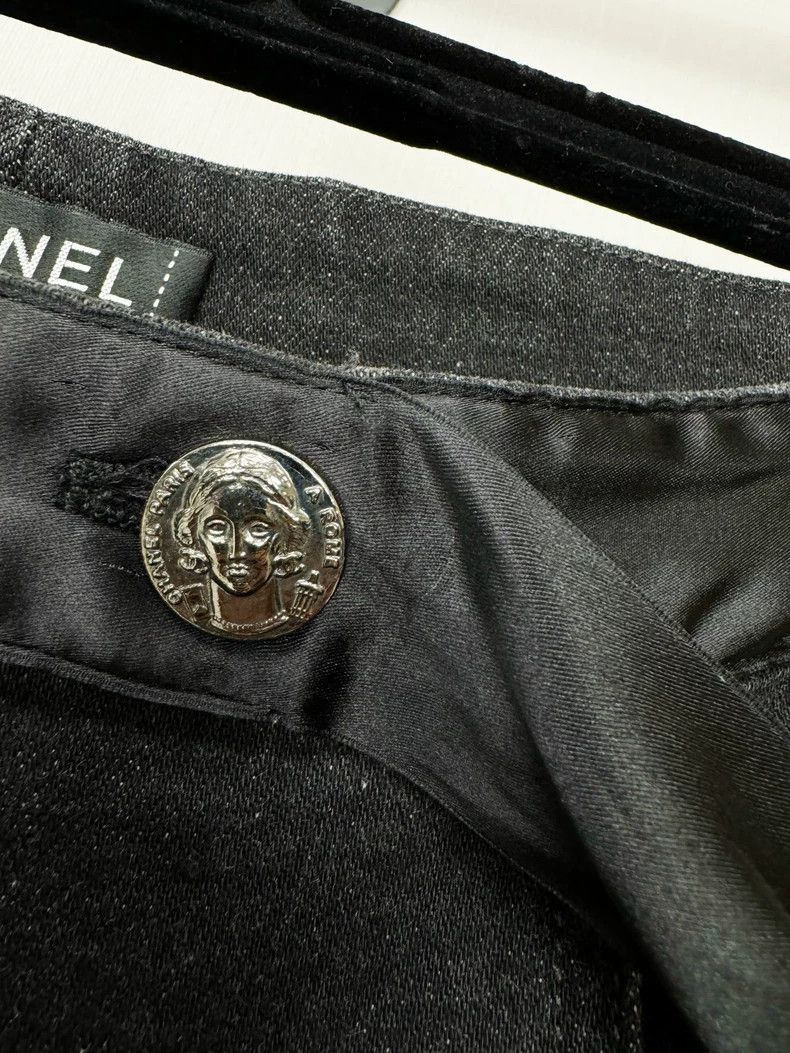 Chanel Chanel Denim Pants with Ribbon Detail Size 38" / US 16 / IT 52 - 2 Thumbnail