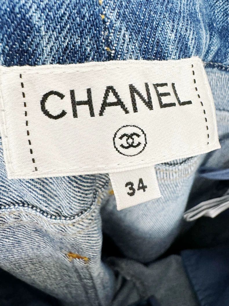 Chanel Chanel Denim Pants Size 34 Very New Size 34" / US 12 / IT 48 - 3 Thumbnail