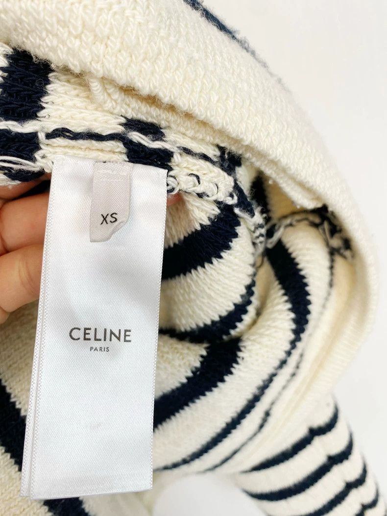 Celine Celine Striped Cardigan Sweater Coat Size XS / US 0-2 / IT 36-38 - 4 Thumbnail