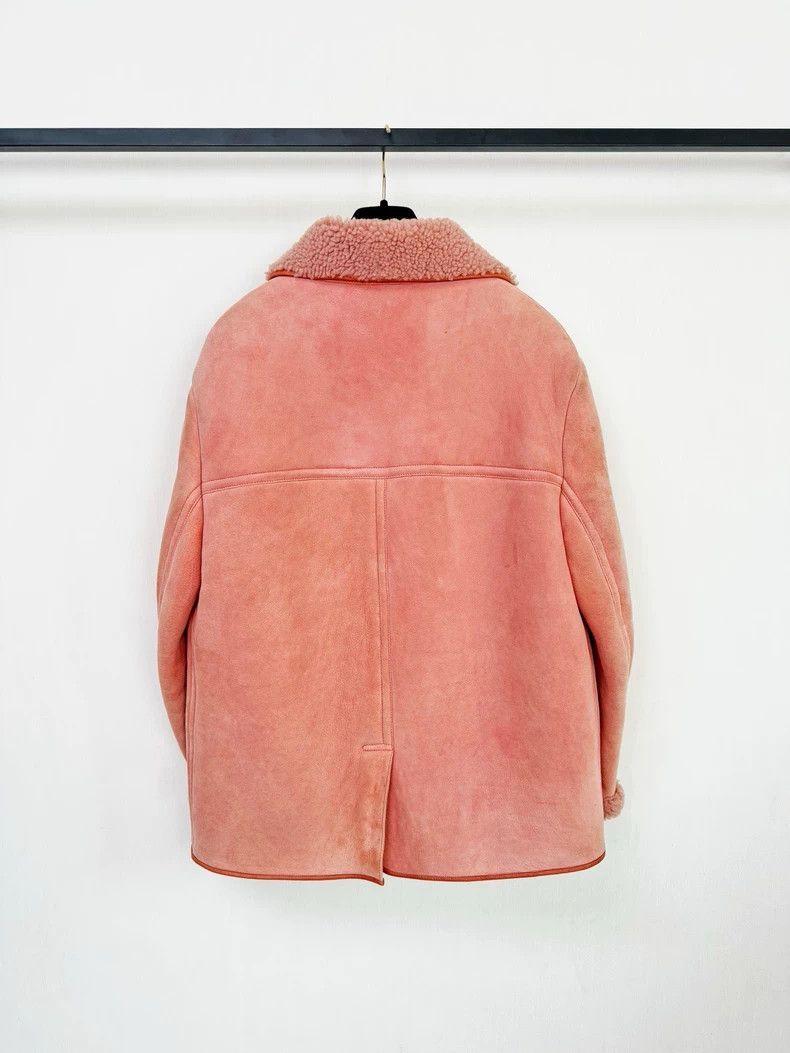 Burberry Burberry Shearling Coat in Light Pink Size L / US 10 / IT 46 - 6 Thumbnail