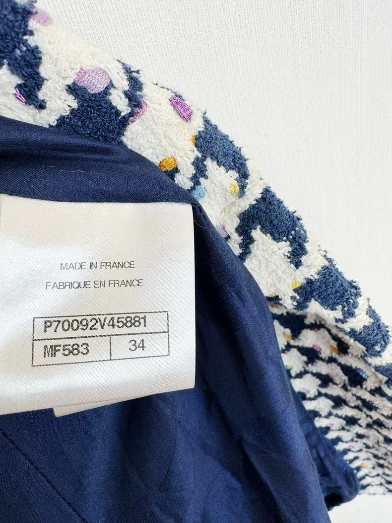 Chanel Chanel Houndstooth Pattern Outerwear Jacket Size XS / US 0-2 / IT 36-38 - 5 Thumbnail