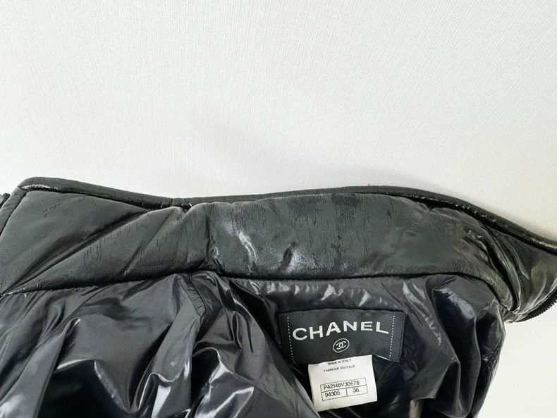 Chanel Chanel Black Patent Leather Jacket Size 36 Size S / US 4 / IT 40 - 9 Thumbnail