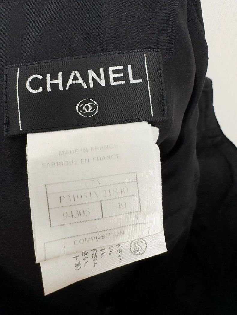 Chanel Chanel Black Skirt Size 40 Size 40" / US 18 - 4 Thumbnail