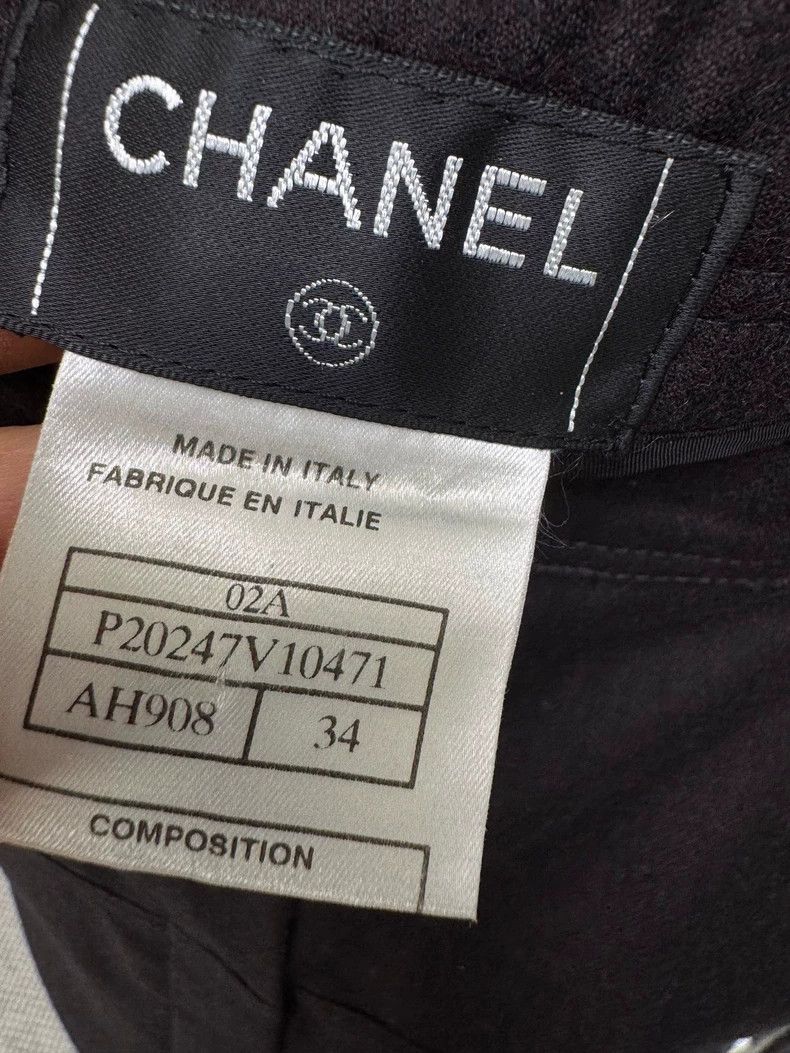Chanel Chanel Black Skirt Size 34 Very Good Condition Size 34" / US 12 / IT 48 - 3 Thumbnail