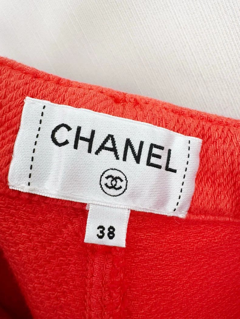 Chanel Chanel Orange Vintage Denim Shorts Size 38" / US 16 / IT 52 - 3 Thumbnail
