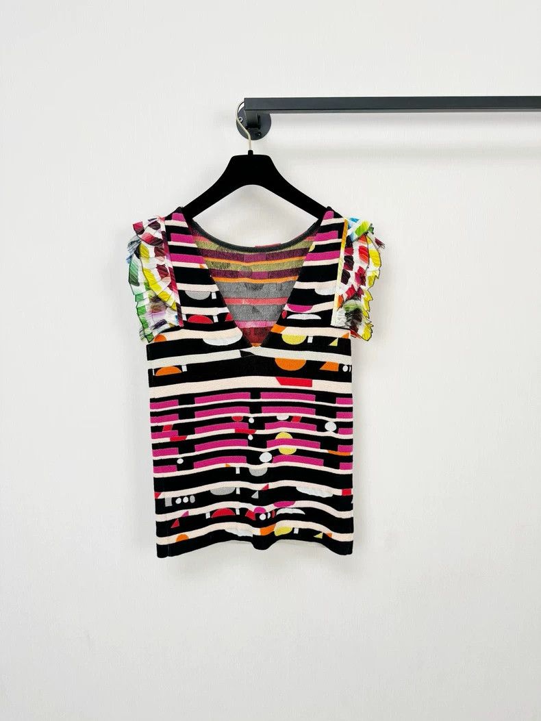 Chanel Chanel Knitted Short Sleeve Top Size 38 Size M / US 6-8 / IT 42-44 - 5 Thumbnail
