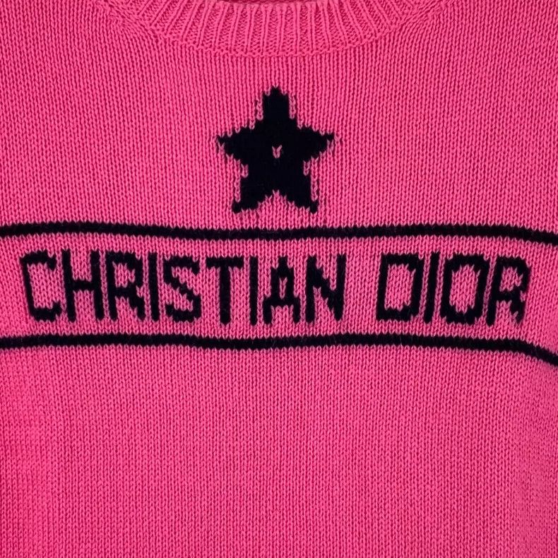 Dior Christian Dior Pink Short Sleeve Knit Top Size XS / US 0-2 / IT 36-38 - 4 Thumbnail
