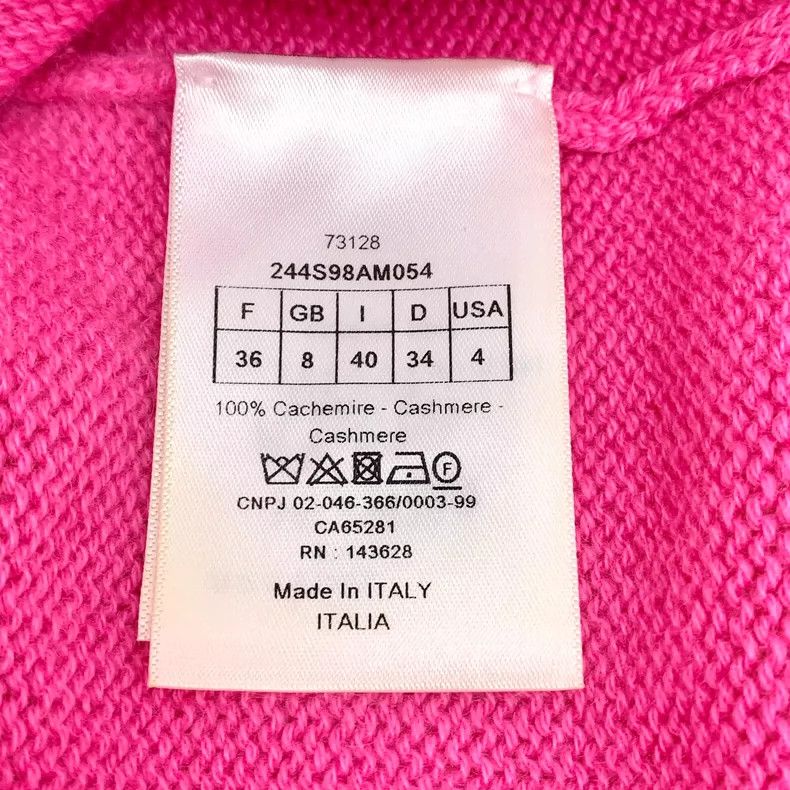 Dior Christian Dior Pink Short Sleeve Knit Top Size XS / US 0-2 / IT 36-38 - 7 Thumbnail