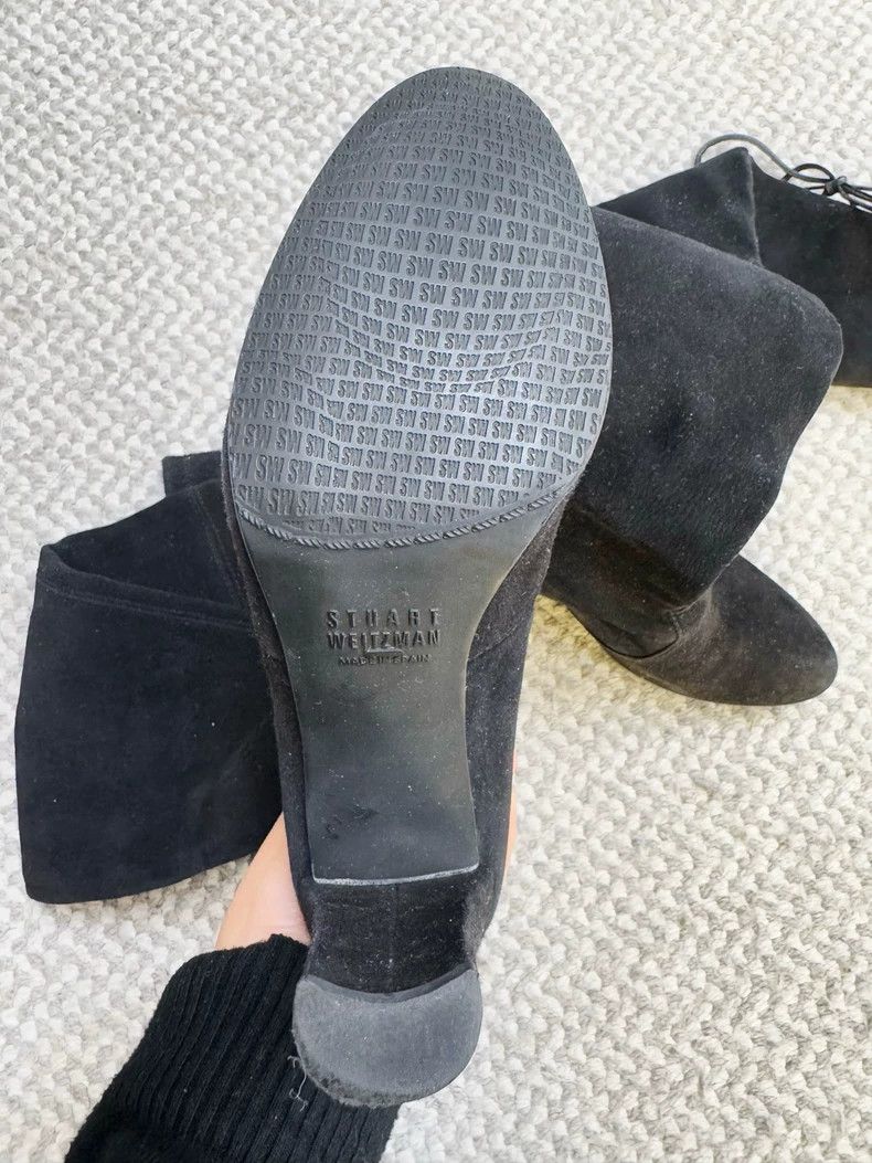 Jimmy Choo Stuart Weitzman Over-the-Knee Black Boots Size US 5 / IT 35 - 3 Thumbnail