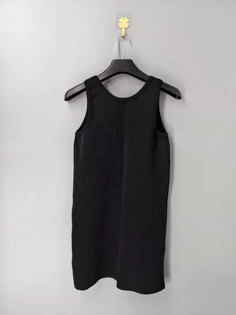Louis Vuitton Louis Vuitton Black Floral Print Dress Size XS / US 0-2 / IT 36-38 - 2 Thumbnail
