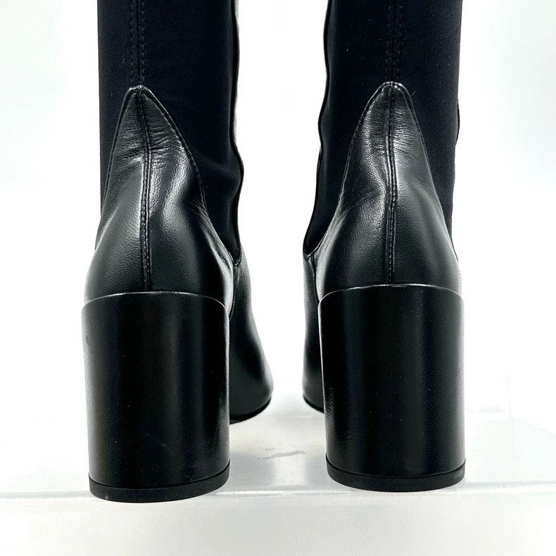 Stuart Weitzman Stuart Weitzman Black Leather Knee High Boots Size US 5 / IT 35 - 6 Thumbnail